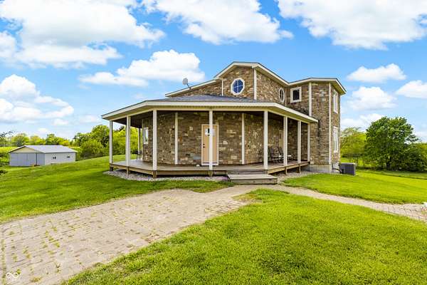 7.74 Acres of Land with Home for Sale in Elizabethtown, Indiana