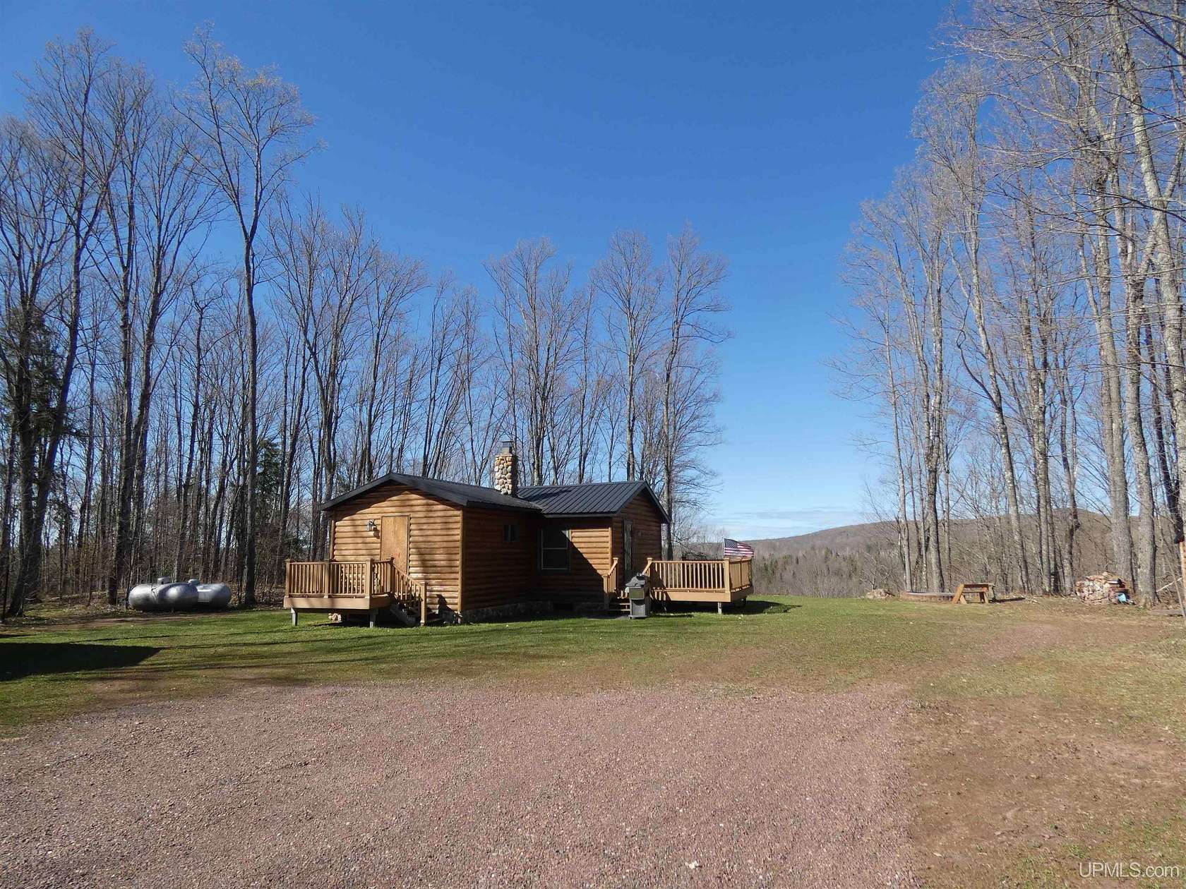 40 Acres of Recreational Land with Home for Sale in Bergland, Michigan