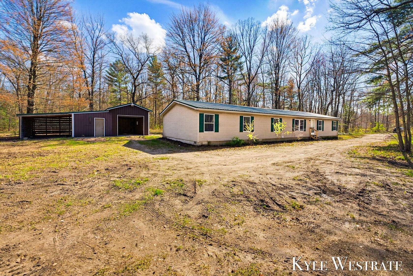 4.75 Acres of Land with Home for Sale in Holton, Michigan