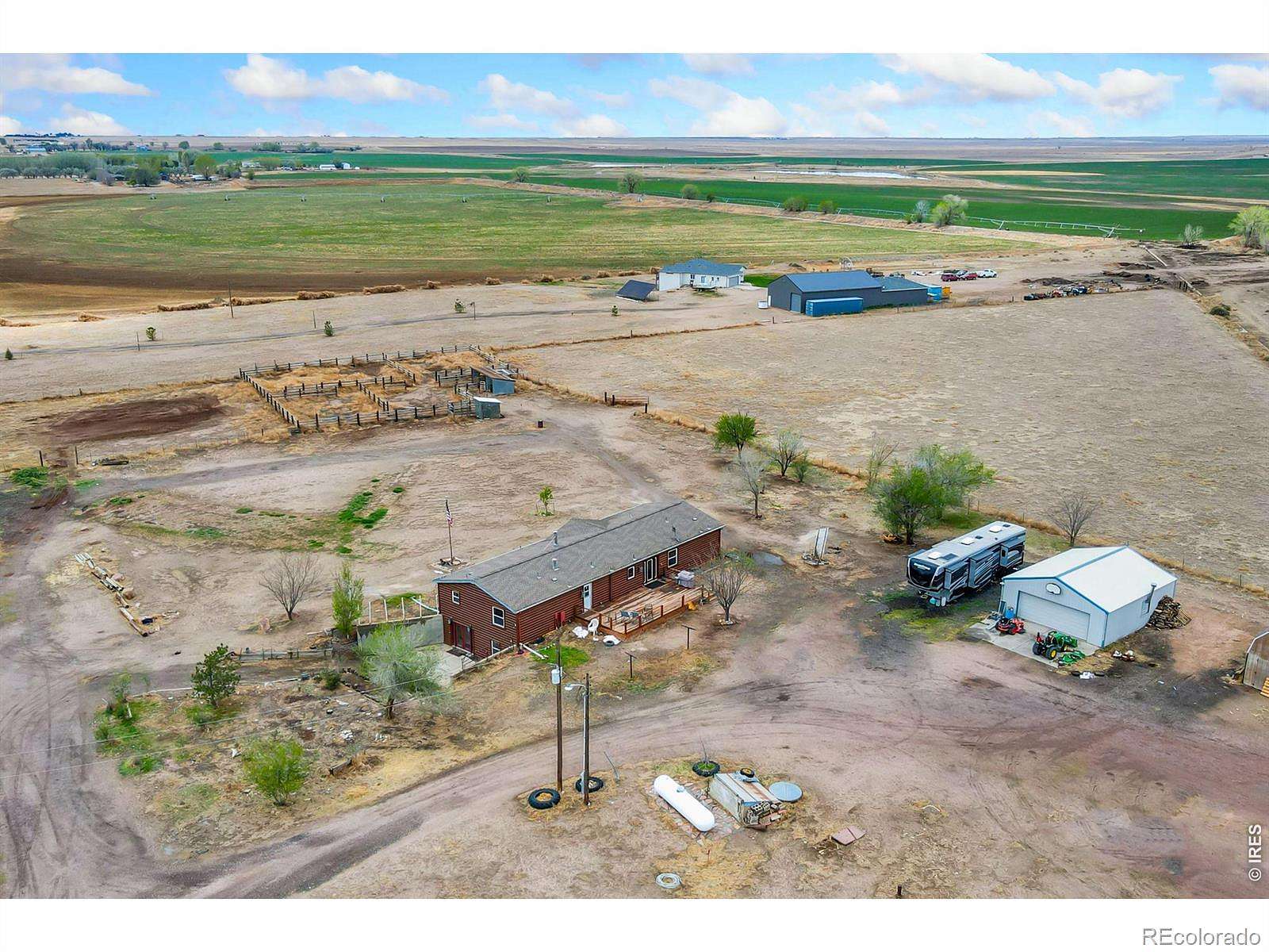 51.3 Acres of Agricultural Land with Home for Sale in Eaton, Colorado