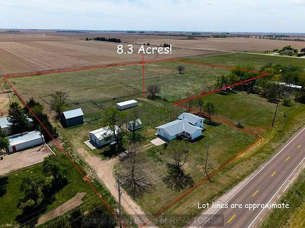 8.3 Acres of Land with Home for Sale in Clay Center, Nebraska