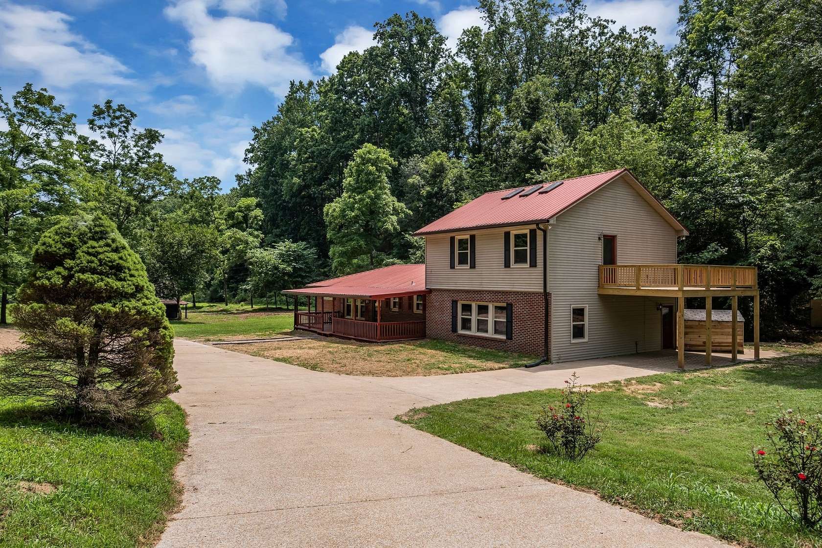 8.87 Acres of Land with Home for Sale in Lyles, Tennessee