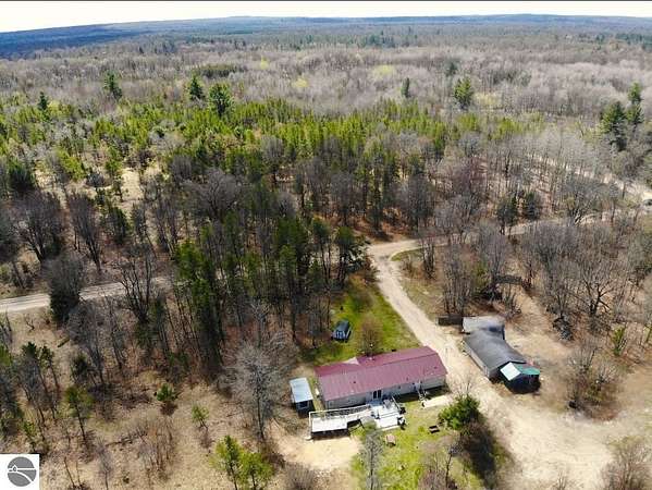 5.35 Acres of Land with Home for Sale in Luther, Michigan