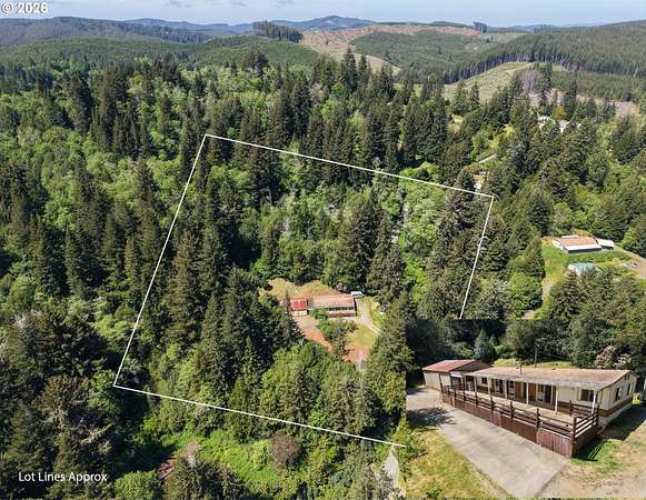 5 Acres of Land with Home for Sale in Coos Bay, Oregon