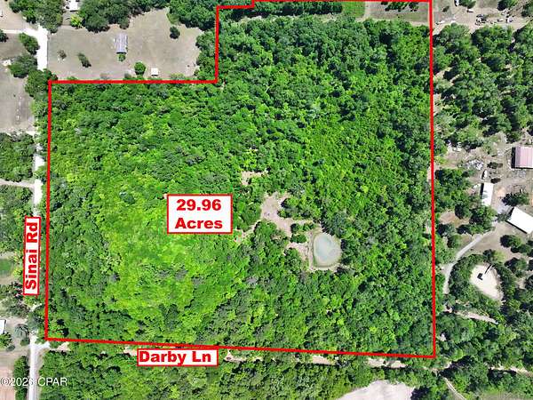 30 Acres of Recreational & Residential Land for Sale in Sneads, Florida