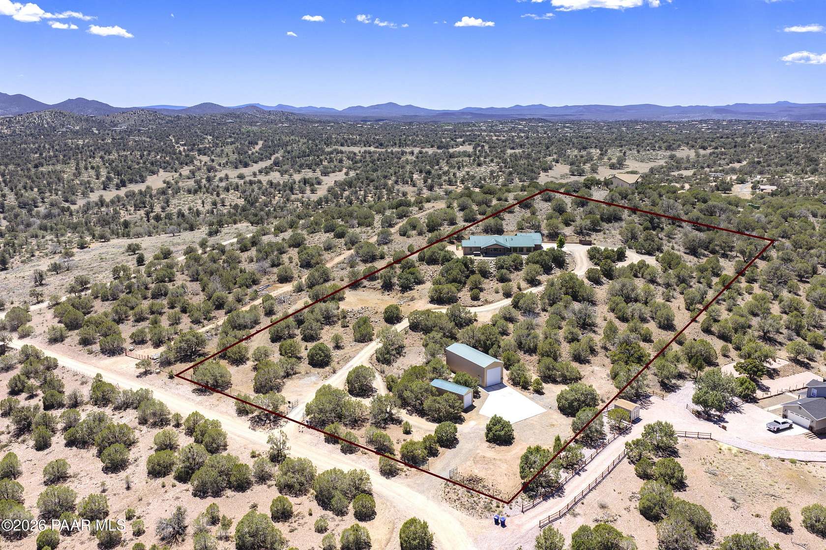 5 Acres of Land with Home for Sale in Prescott, Arizona