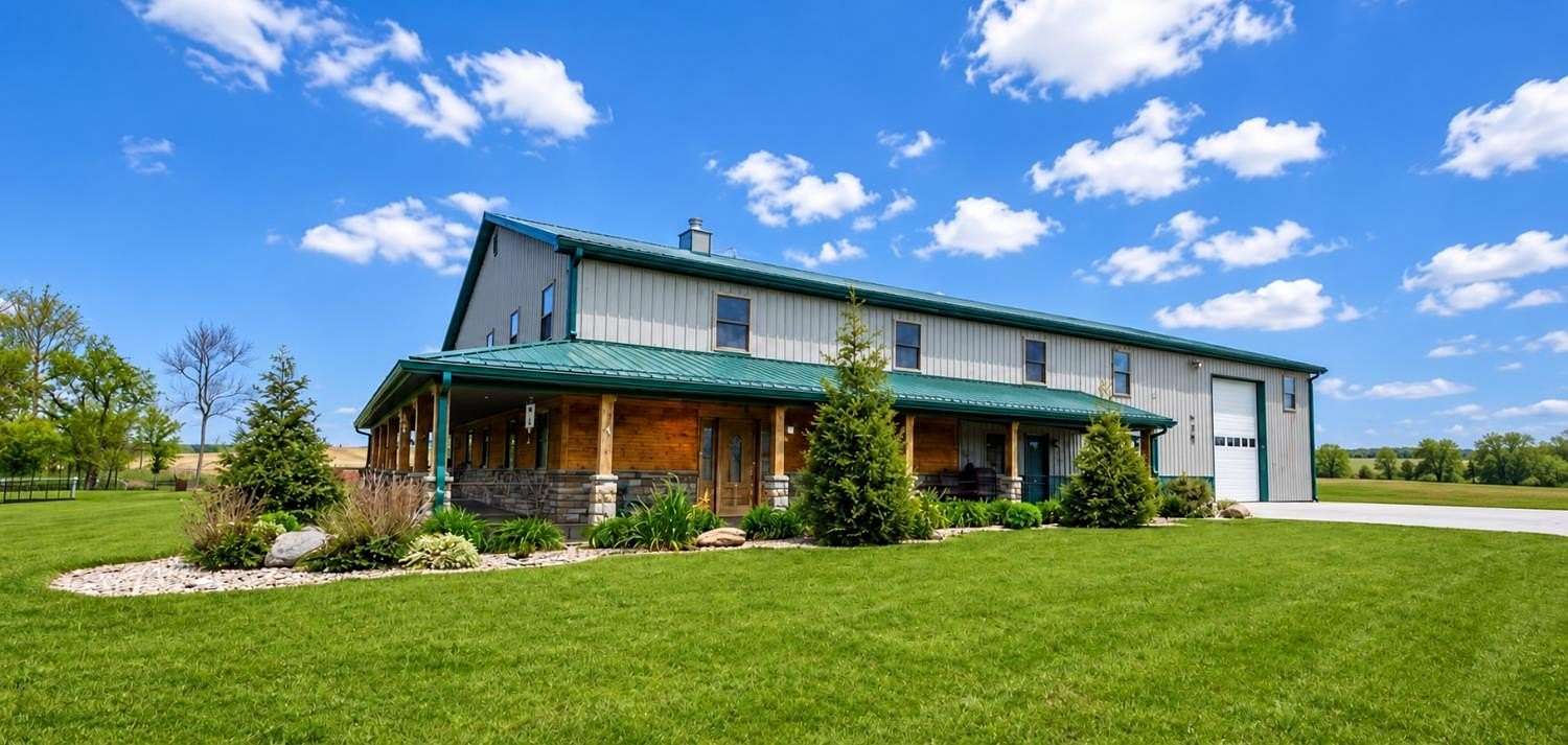 10.4 Acres of Land with Home for Sale in Connersville, Indiana