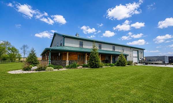 10.4 Acres of Land with Home for Sale in Connersville, Indiana