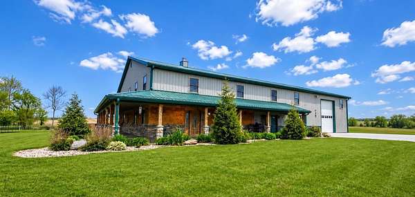 10.4 Acres of Land with Home for Sale in Connersville, Indiana