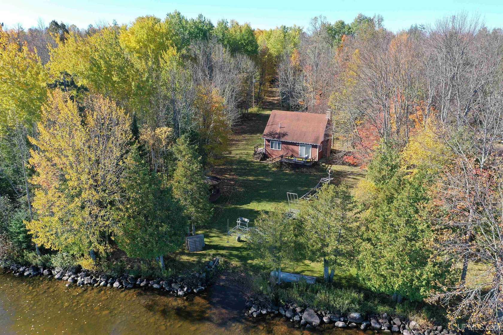2.14 Acres of Land with Home for Sale in Bergland, Michigan