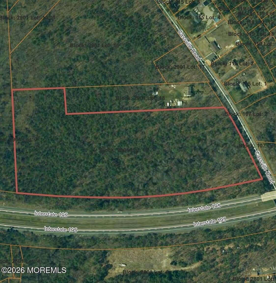15.3 Acres of Commercial Land for Sale in Jackson Township, New Jersey
