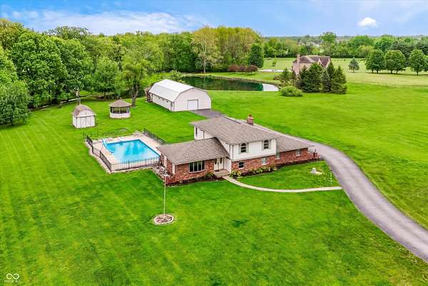 6.73 Acres of Land with Home for Sale in Indianapolis, Indiana