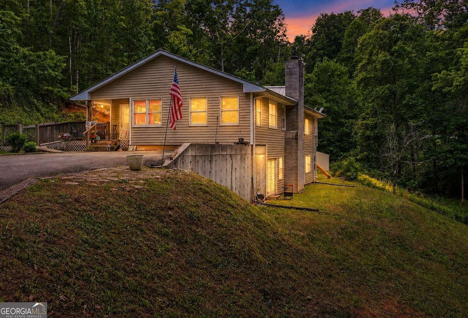 3.83 Acres of Land with Home for Sale in Toccoa, Georgia