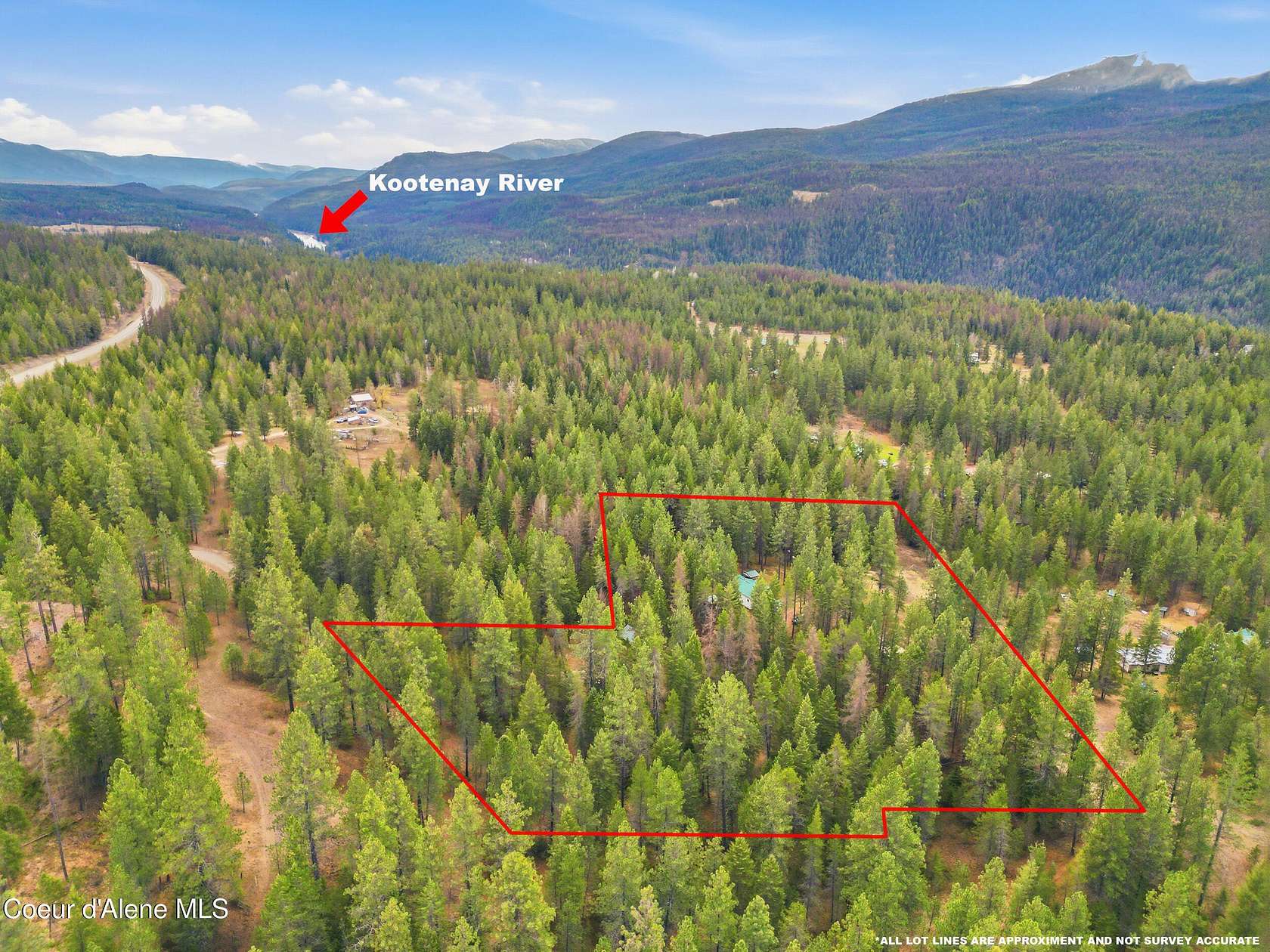 10 Acres of Recreational Land with Home for Sale in Moyie Springs, Idaho