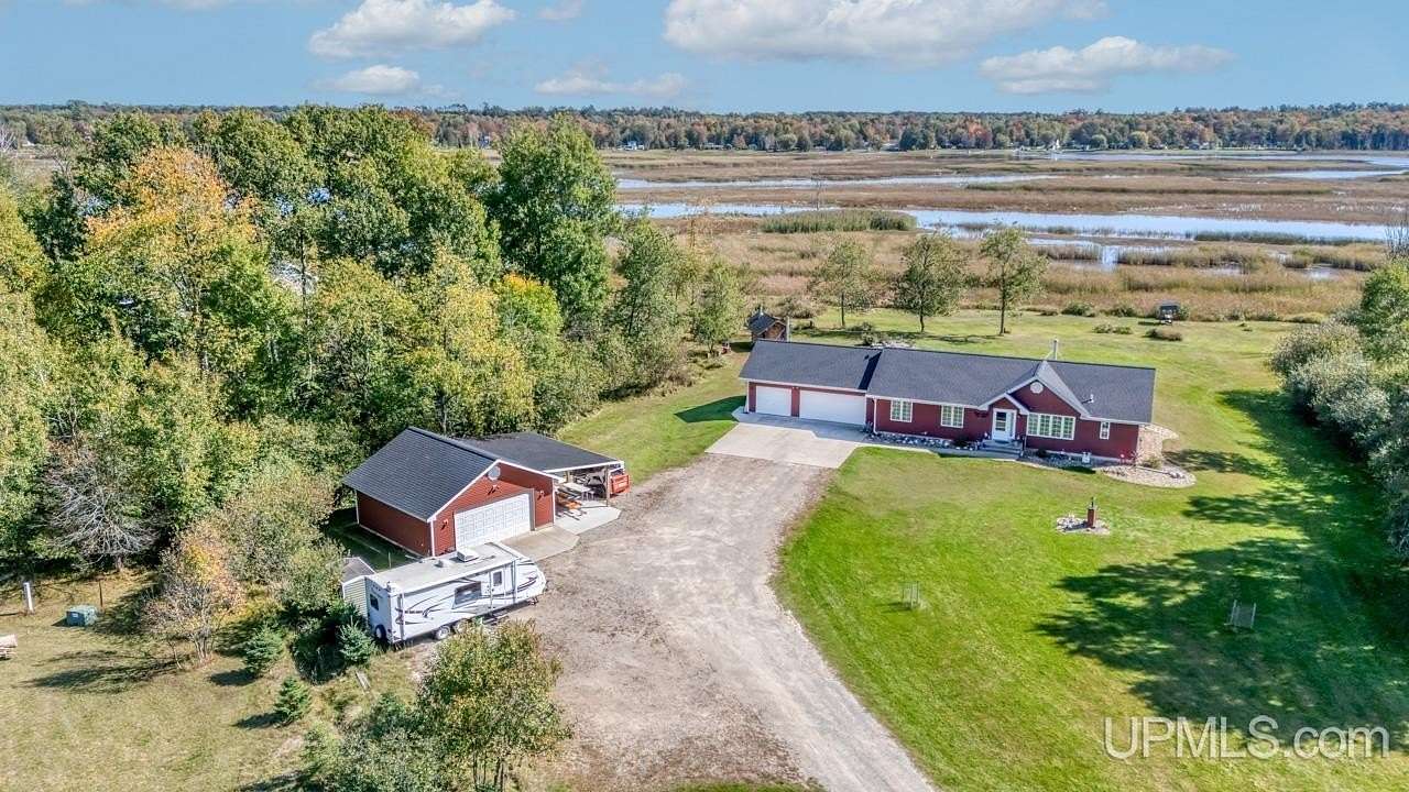 8.8 Acres of Land with Home for Sale in Rapid River, Michigan
