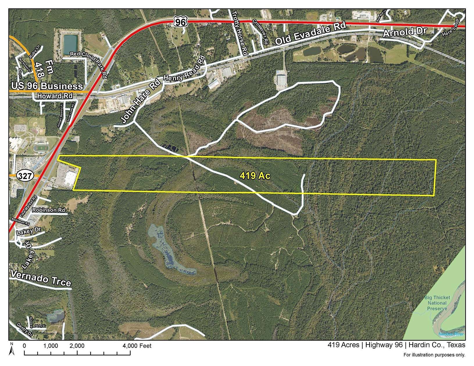 419 Acres of Land for Sale in Silsbee, Texas