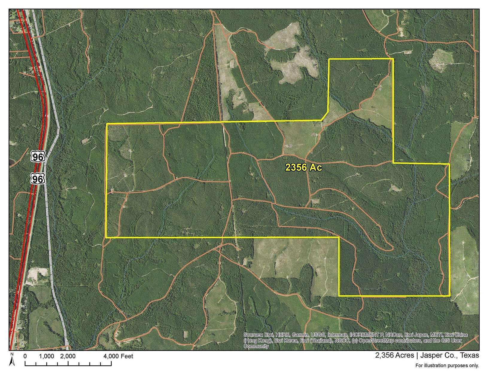 2,356 Acres of Recreational Land for Sale in Jasper, Texas