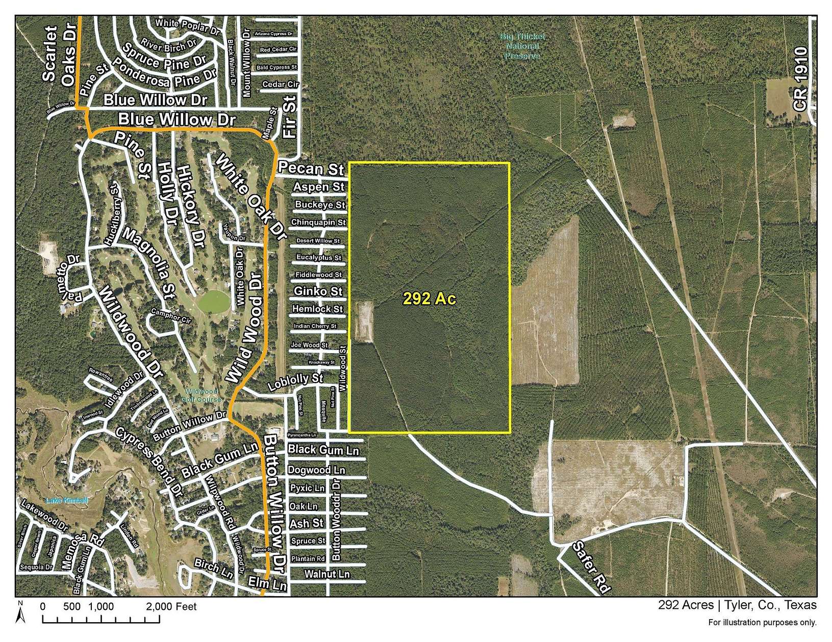 292 Acres of Recreational & Residential Land for Sale in Warren, Texas