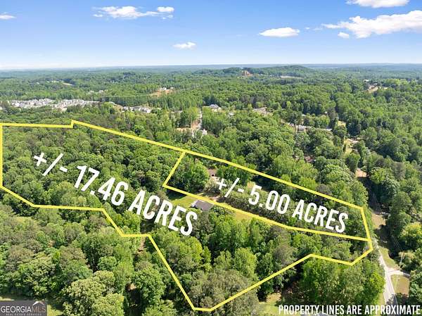 17.5 Acres of Land with Home for Sale in Gainesville, Georgia