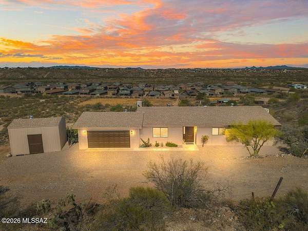 5 Acres of Land with Home for Sale in Vail, Arizona
