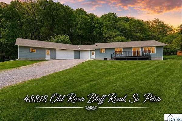 10 Acres of Land with Home for Sale in St. Peter, Minnesota