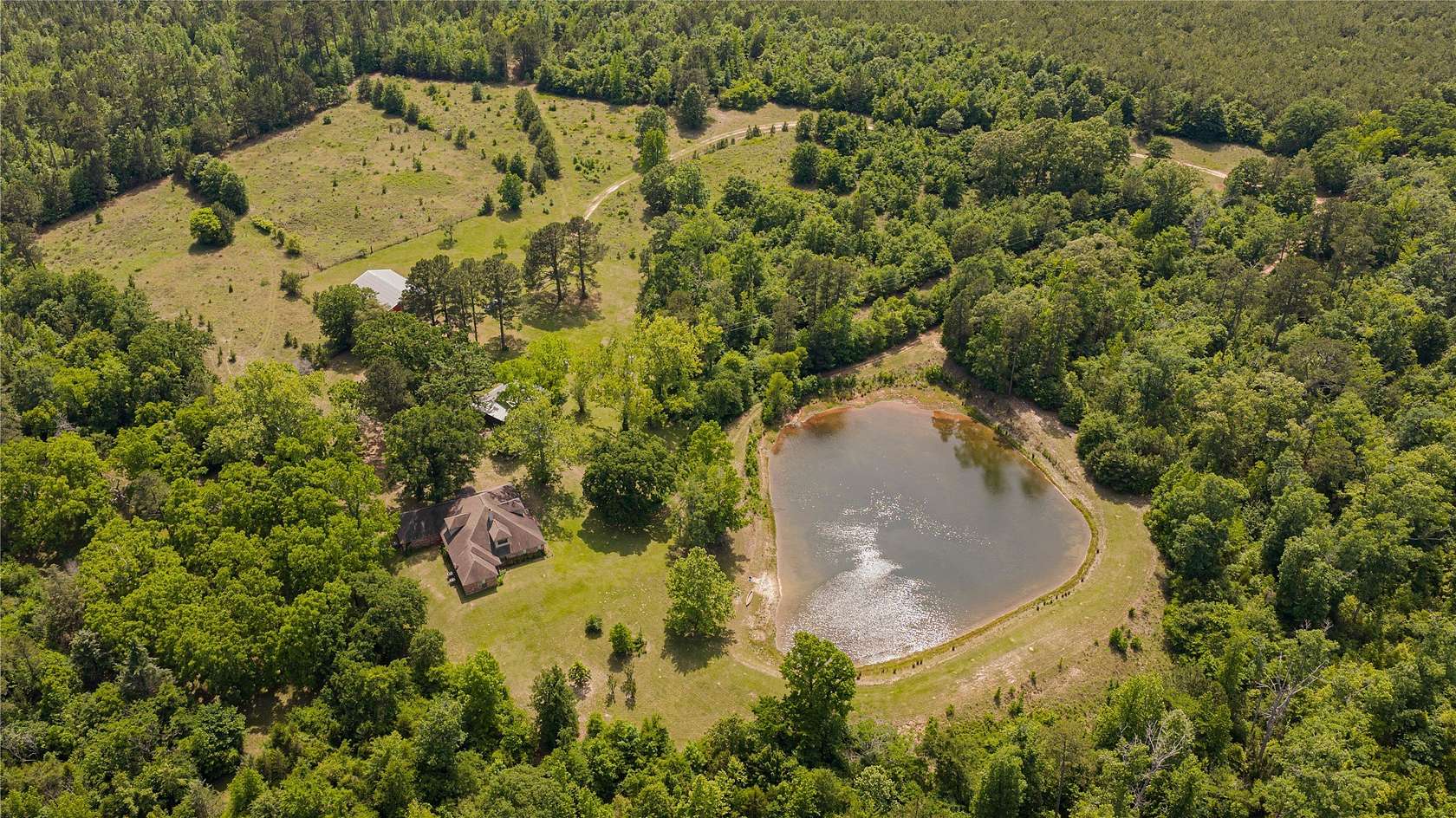 138 Acres of Land with Home for Sale in Linden, Texas