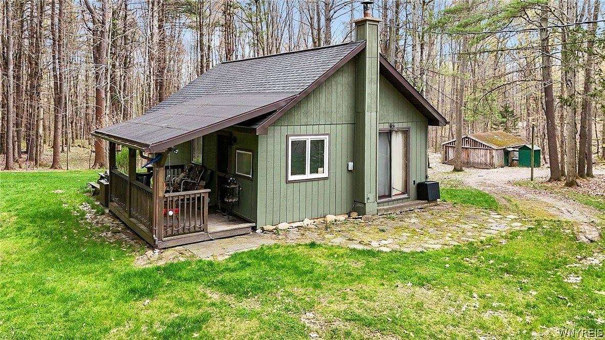 12.8 Acres of Recreational Land with Home for Sale in Caneadea, New York