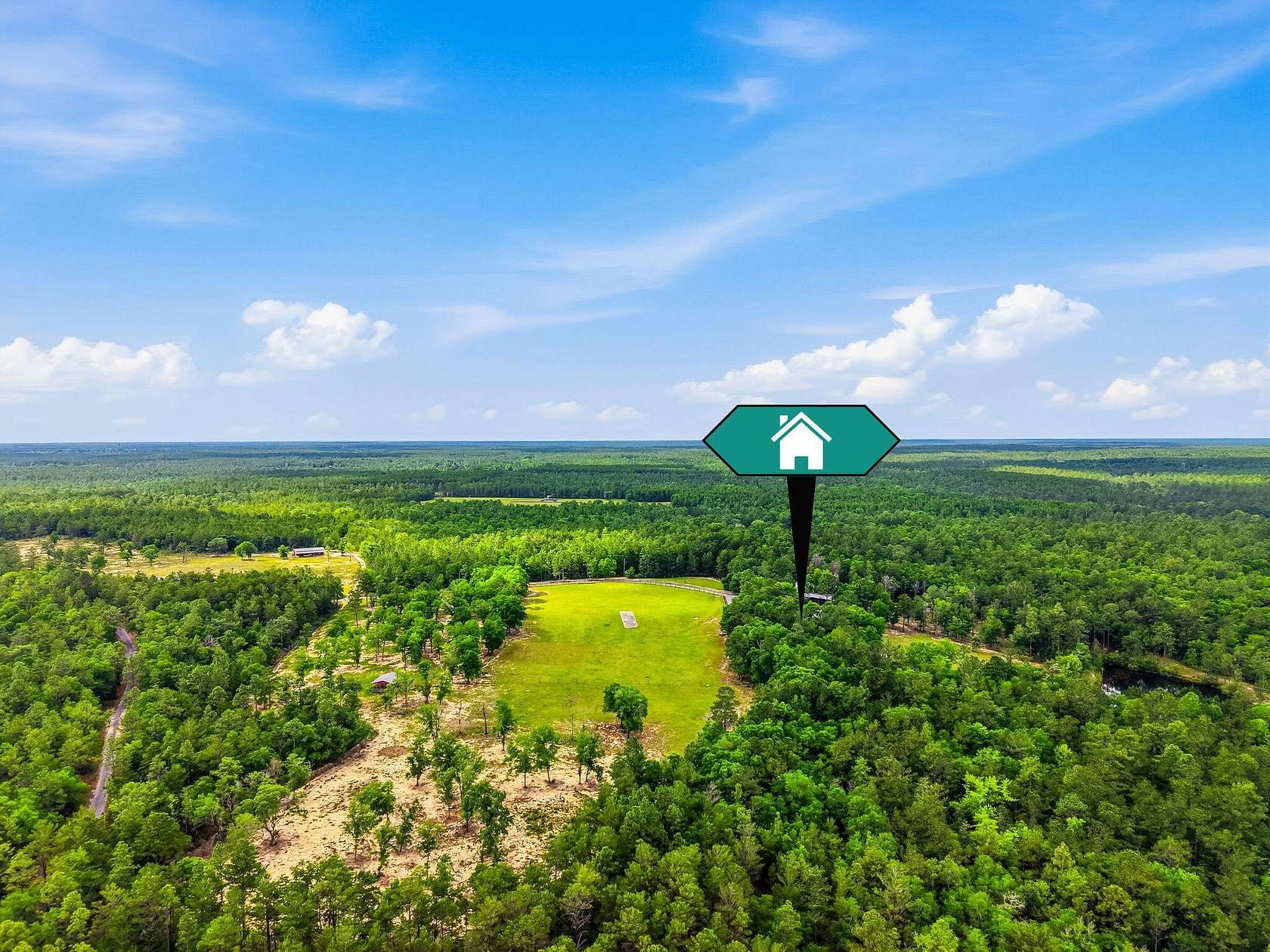 97 Acres of Recreational Land with Home for Sale in Crestview, Florida