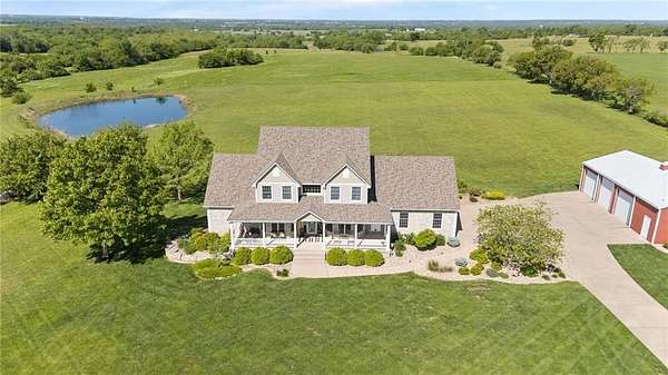10 Acres of Land with Home for Sale in Paola, Kansas
