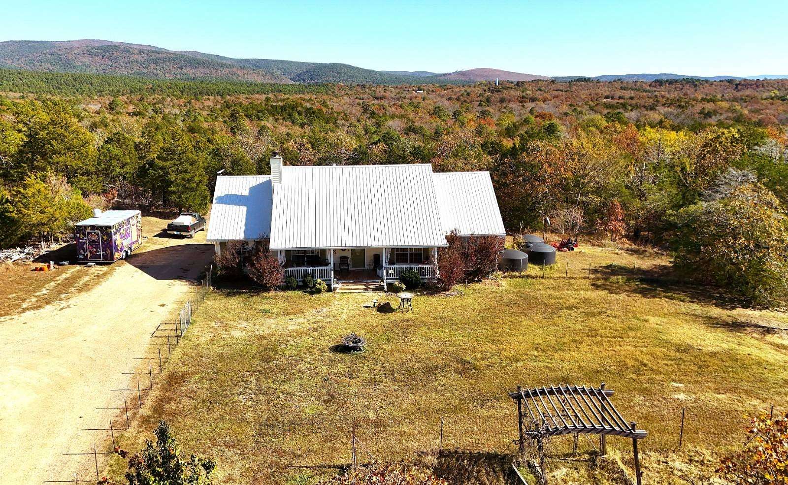 20 Acres of Recreational Land with Home for Sale in Talihina, Oklahoma