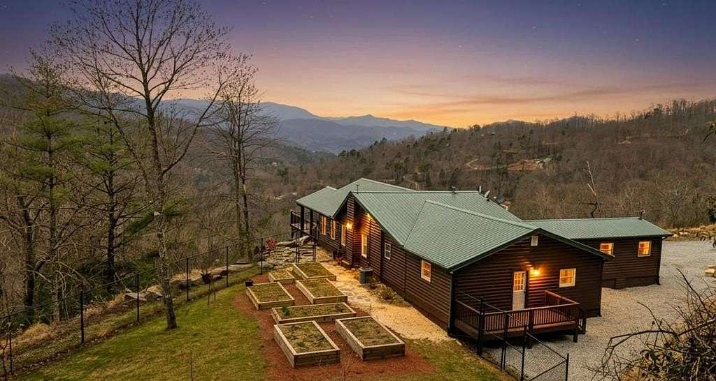 14 Acres of Recreational Land with Home for Sale in Bryson City, North Carolina