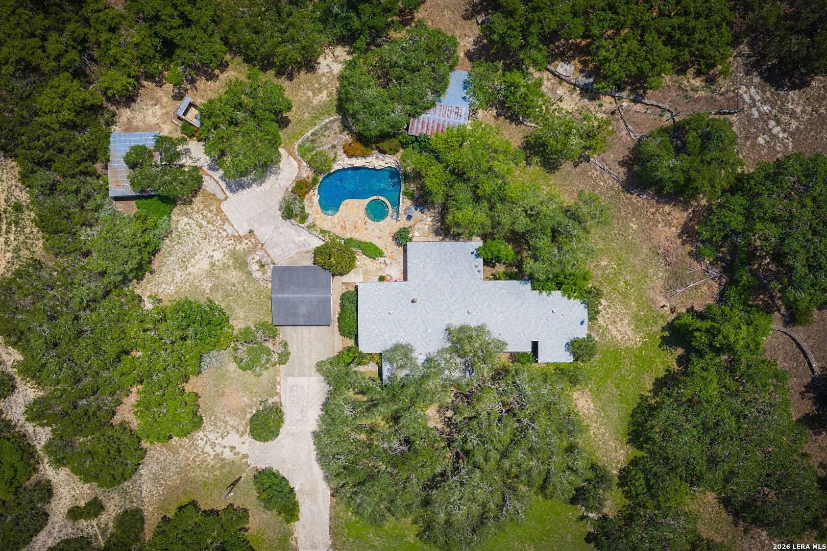 6.2 Acres of Land with Home for Sale in Spring Branch, Texas