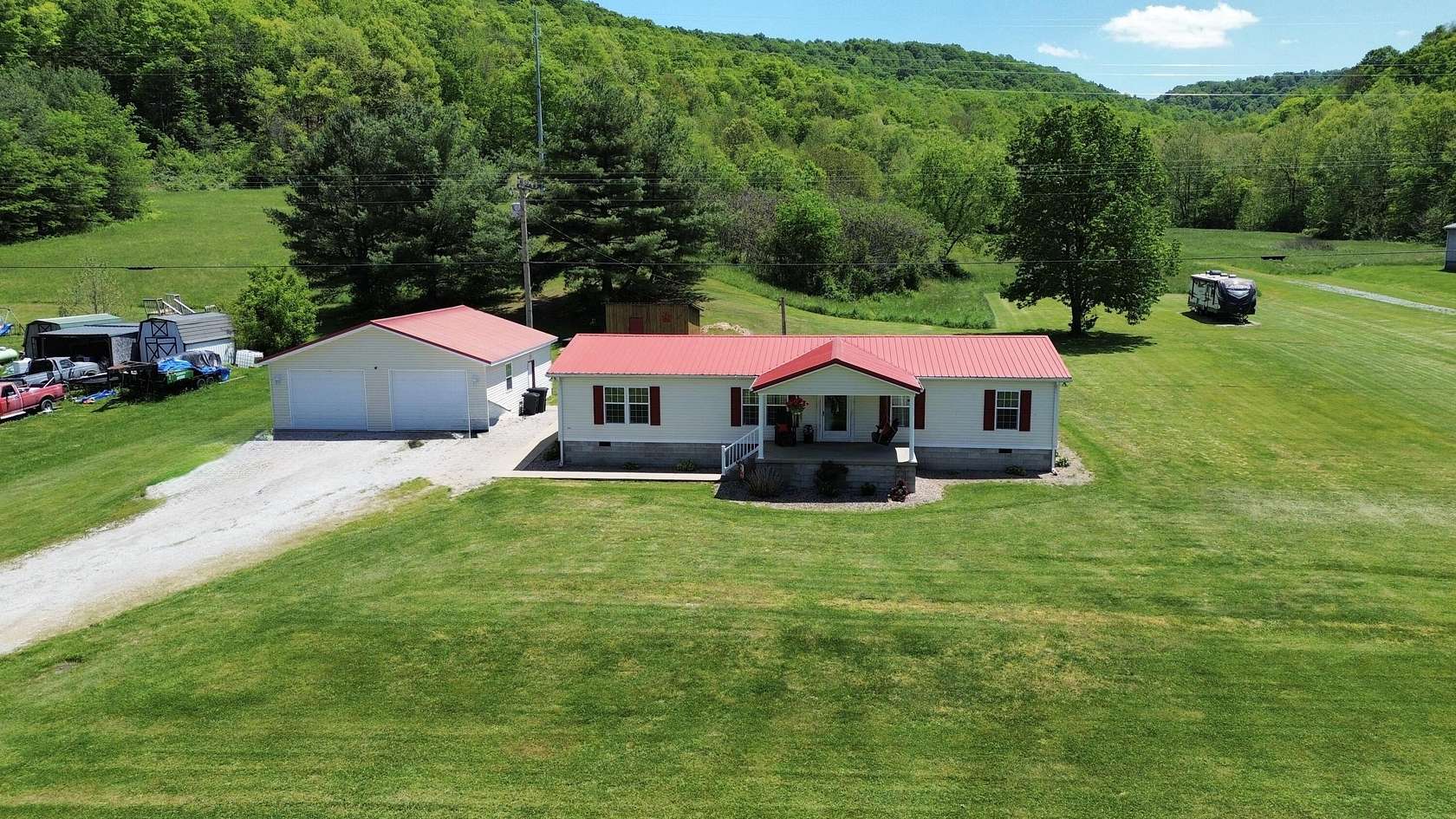 10.4 Acres of Land with Home for Sale in Vanceburg, Kentucky