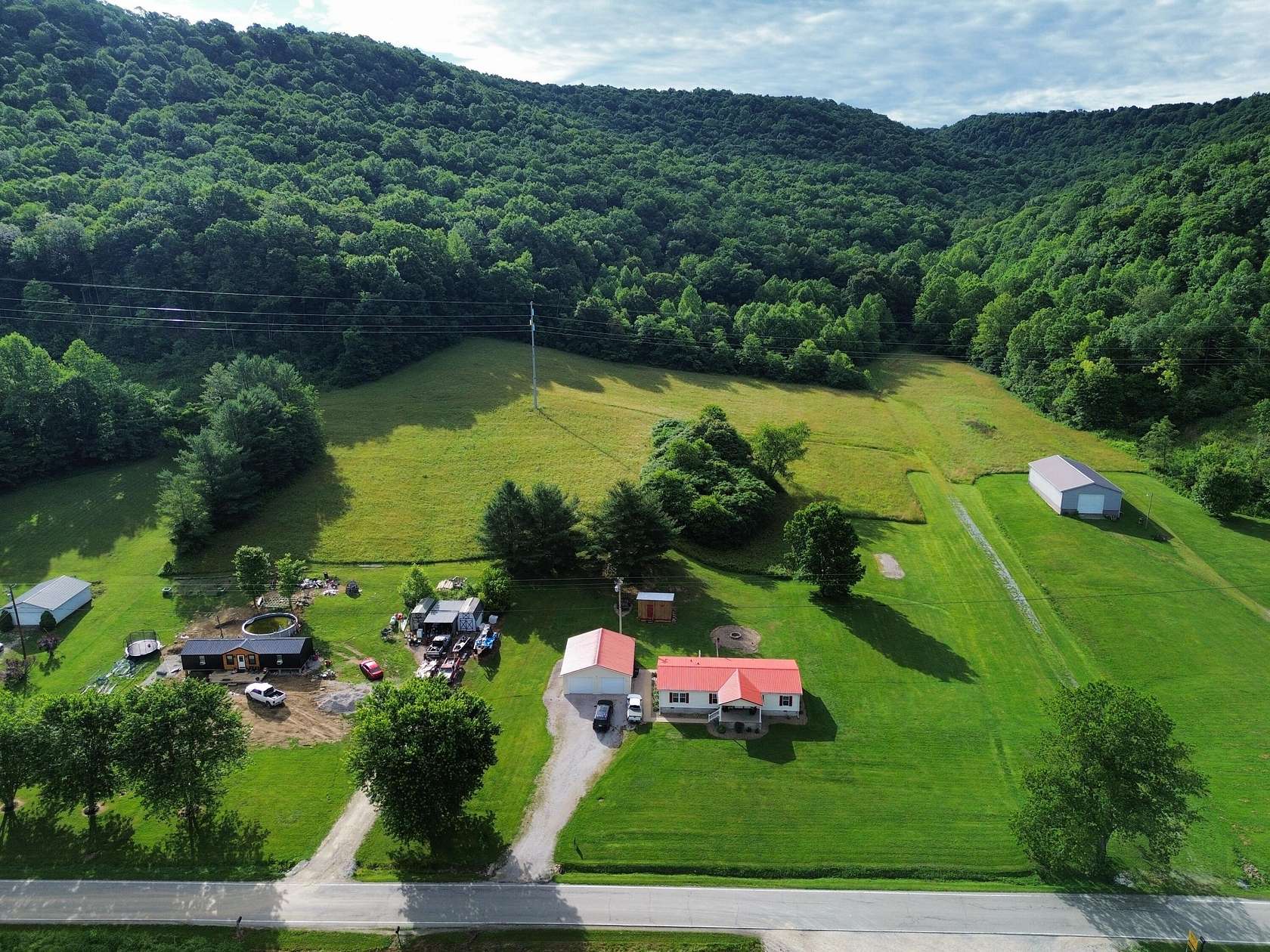 10.4 Acres of Land with Home for Sale in Vanceburg, Kentucky