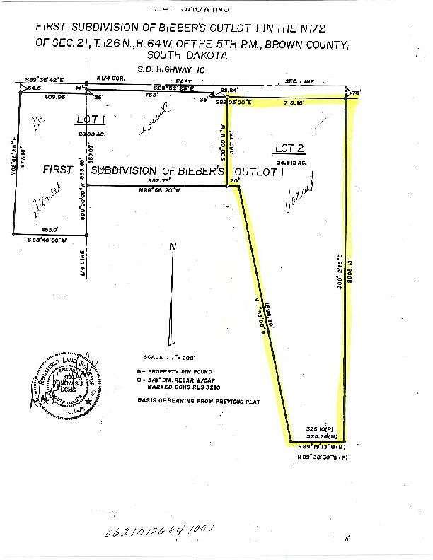 26.5 Acres of Recreational & Residential Land for Sale in Westport, South Dakota