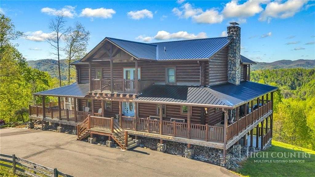 26.3 Acres of Recreational Land with Home for Sale in Creston, North Carolina