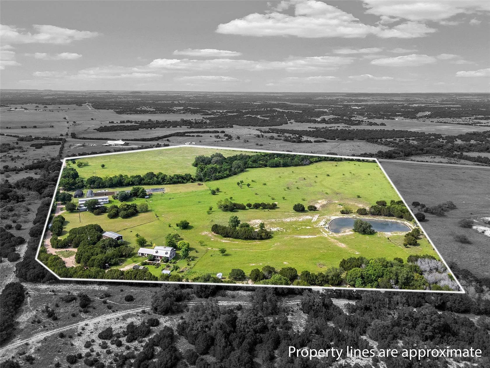 49 Acres of Land with Home for Sale in Iredell, Texas