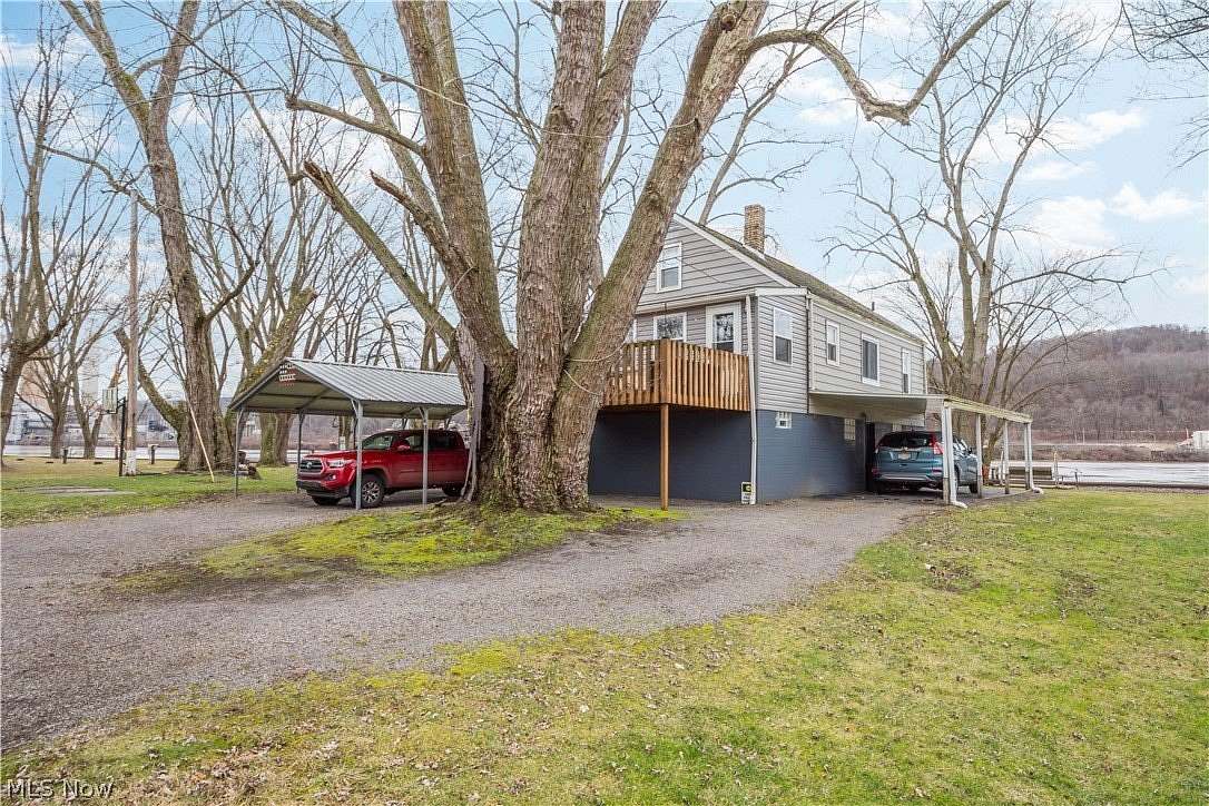 6.54 Acres of Land with Home for Sale in New Cumberland, West Virginia