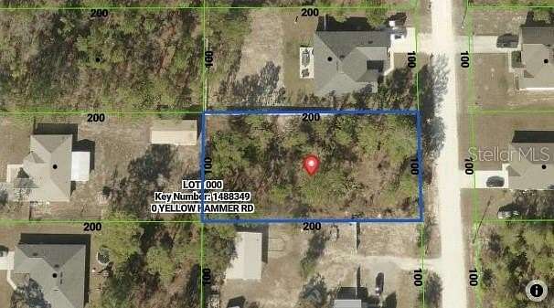 0.46 Acres of Residential Land for Sale in Weeki Wachee, Florida