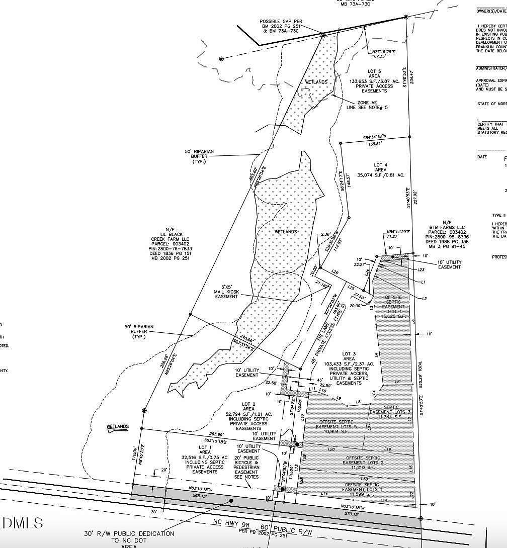 2.37 Acres of Residential Land for Sale in Louisburg, North Carolina