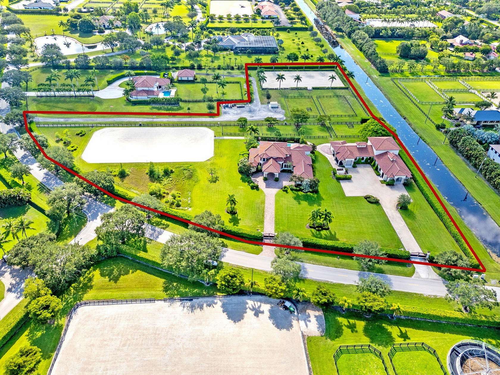 10.8 Acres of Land with Home for Lease in Wellington, Florida