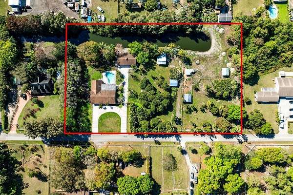 3.5 Acres of Land with Home for Lease in Lake Worth Beach, Florida