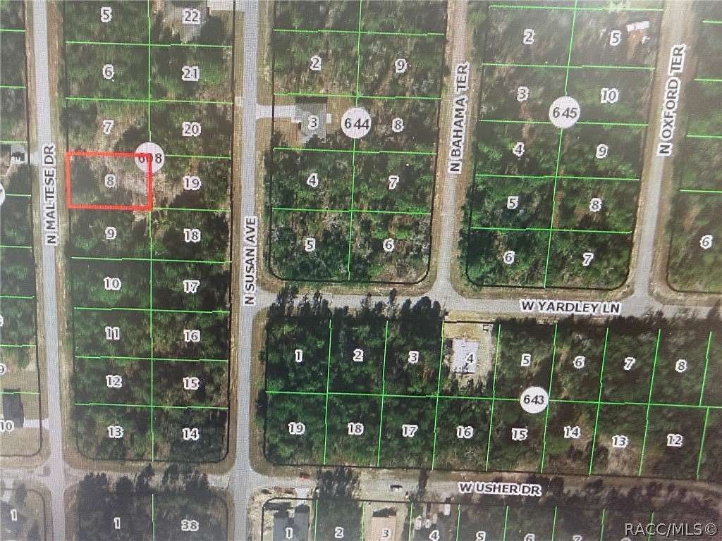 0.23 Acres of Residential Land for Sale in Citrus Springs, Florida