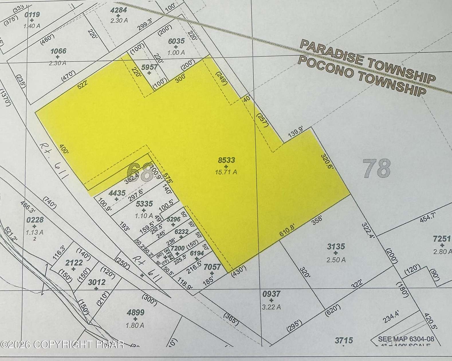 15.7 Acres of Commercial Land for Sale in Swiftwater, Pennsylvania