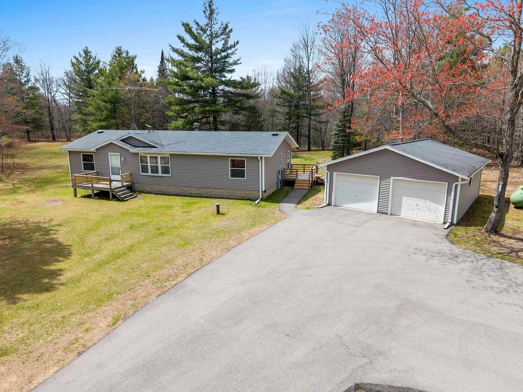 9.4 Acres of Land with Home for Sale in Crivitz, Wisconsin