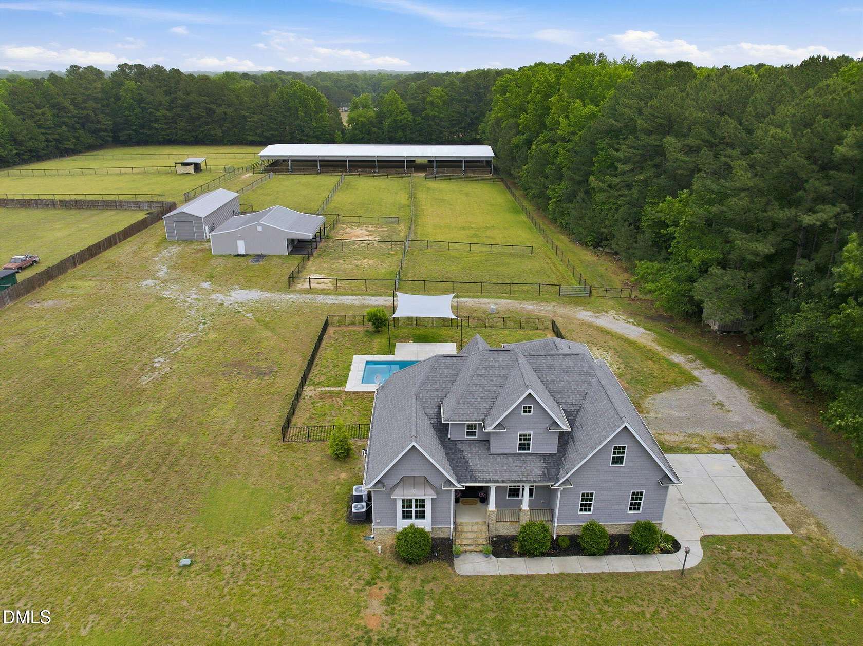 9.49 Acres of Land with Home for Sale in Youngsville, North Carolina