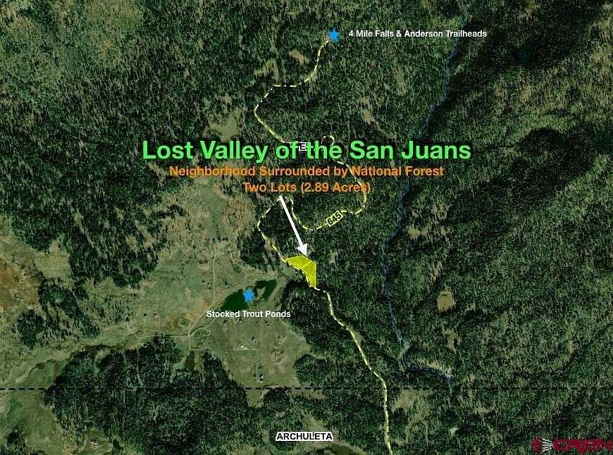 2.89 Acres of Residential Land for Sale in Pagosa Springs, Colorado