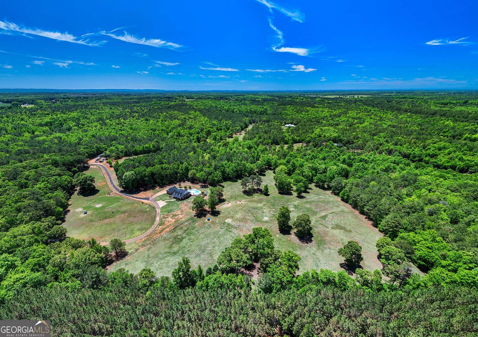 40 Acres of Land with Home for Sale in Pine Mountain, Georgia