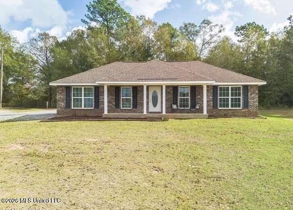 9.7 Acres of Land with Home for Sale in Saucier, Mississippi