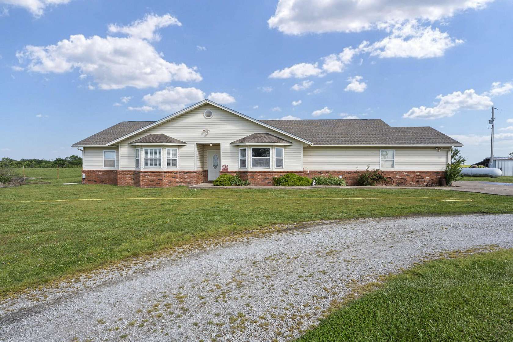 20 Acres of Agricultural Land with Home for Sale in Bluejacket, Oklahoma